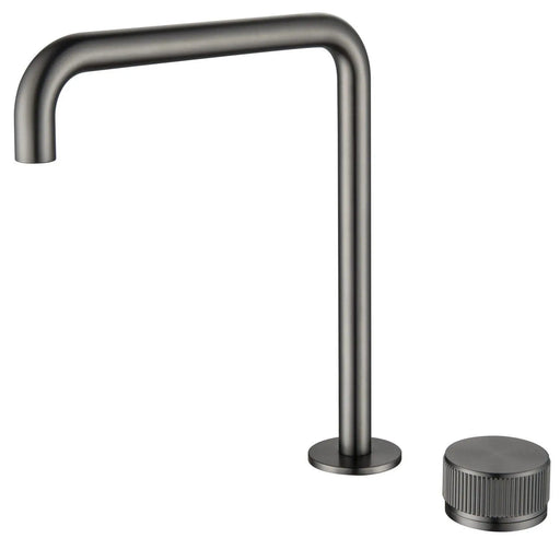 Mica Fluted Soft-Square Hob Sink/Basin Mixer Set - GlazeX Bathware + Glazing