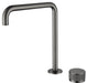 Mica Fluted Soft-Square Hob Sink/Basin Mixer Set - GlazeX Bathware + Glazing
