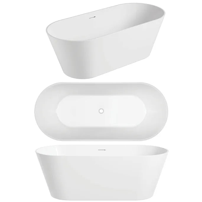 Nava Bath Tub - Freestanding 1700mm With OverFlow