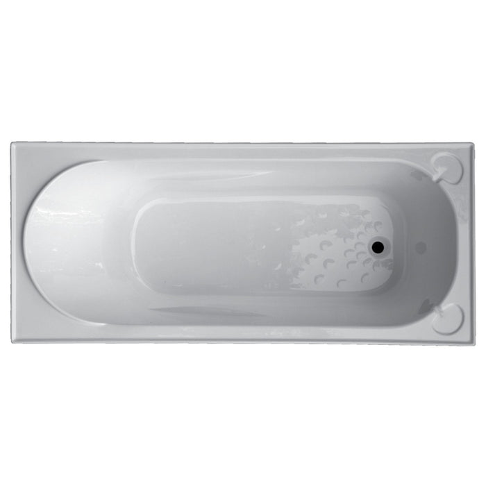 Civic Inset bath Gloss White 1500mm